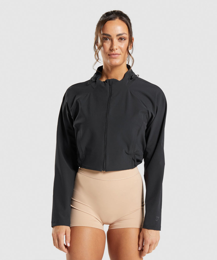 GYMSHARK KK FIT WOVEN BLACK STRIUKĖ