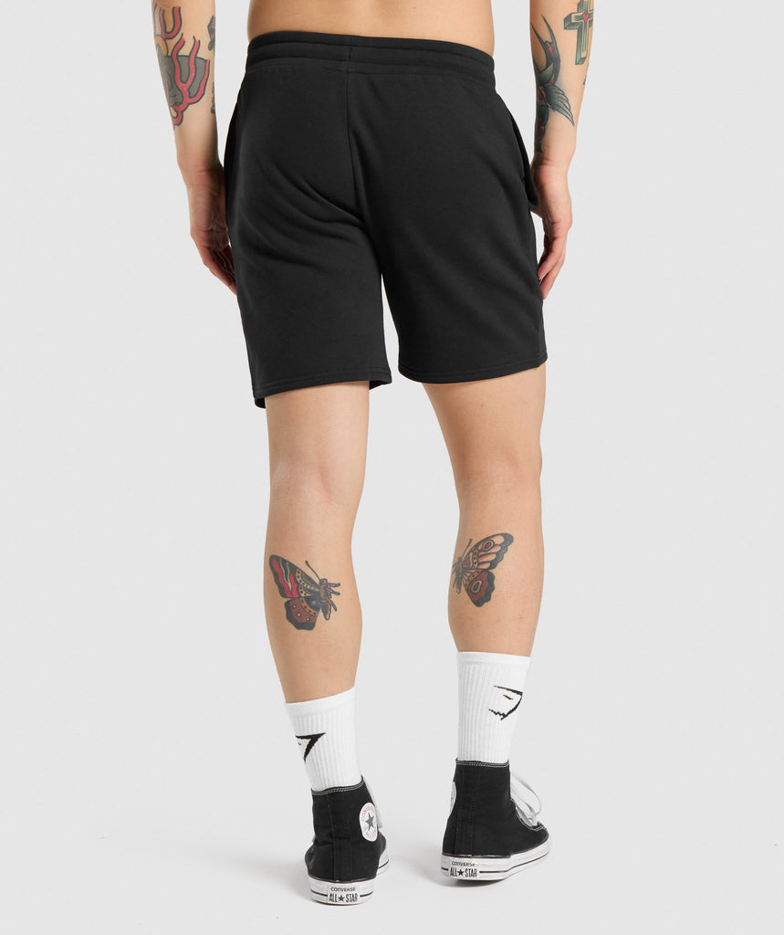 GYMSHARK LEGACY GRAPHIC BLACK ŠORTAI