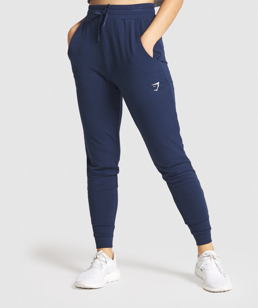 GYMSHARK TRAINING JOGGERS DARK BLUE KELNĖS