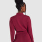 GYMSHARK PIPPA TRAINING PULLOVER BURGUNDY DŽEMPERIS