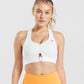 GYMSHARK PULSE SPORTS WHITE LIEMENĖLĖ