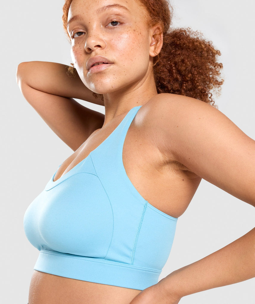 GYMSHARK RACER BACK SKY BLUE LIEMENĖLĖ