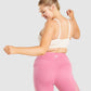 GYMSHARK SCOOP NECK SPORTS BABY PINK LIEMENĖLĖ