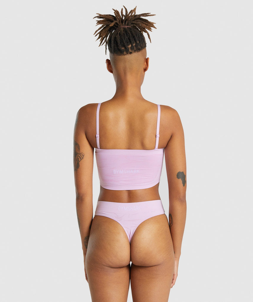 GYMSHARK SEAMLESS BANDEAU PINK LIEMENĖLĖ