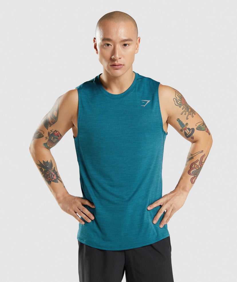 GYMSHARK SPEED TANK BLUE SPORTINĖ PALAIDINĖ