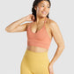 GYMSHARK STUDIO SEAMLESS SPORTS CORAL ORANGE LIEMENĖLĖ