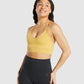GYMSHARK STUDIO SEAMLESS SPORTS MUSTARD YELLOW LIEMENĖLĖ