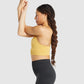 GYMSHARK STUDIO SEAMLESS SPORTS MUSTARD YELLOW LIEMENĖLĖ