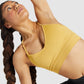 GYMSHARK STUDIO SEAMLESS SPORTS MUSTARD YELLOW LIEMENĖLĖ
