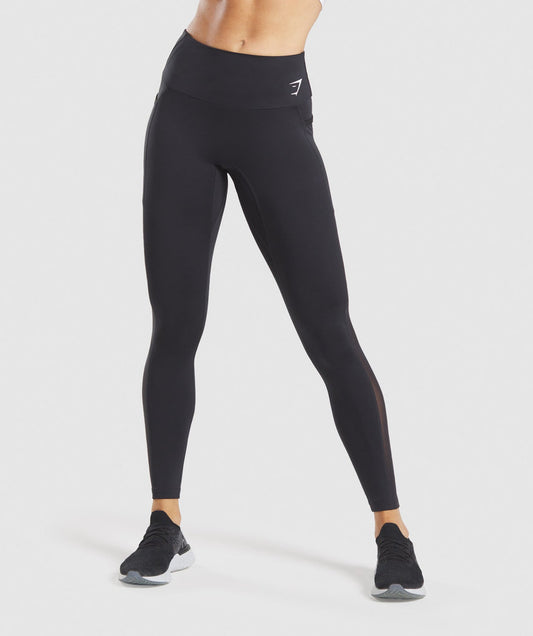 GYMSHARK TRAINING MESH POCKET BLACK TAMPRĖS