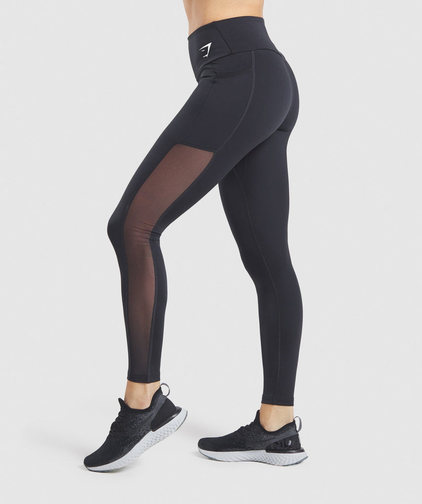 GYMSHARK TRAINING MESH POCKET BLACK TAMPRĖS