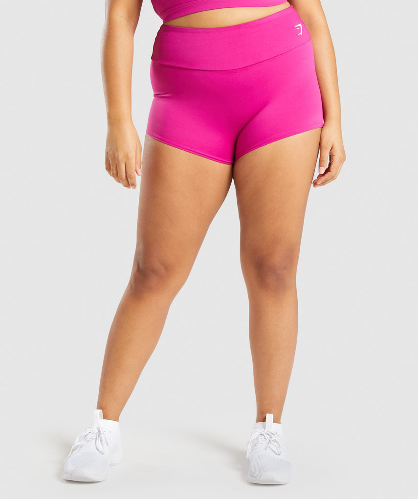 GYMSHARK TRAINING SHORT LENGTH DARK PINK ŠORTAI