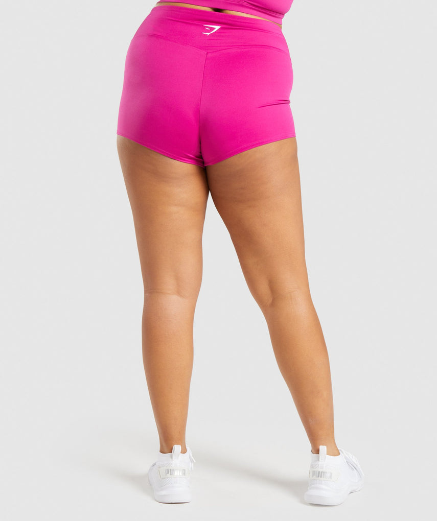 GYMSHARK TRAINING SHORT LENGTH DARK PINK ŠORTAI