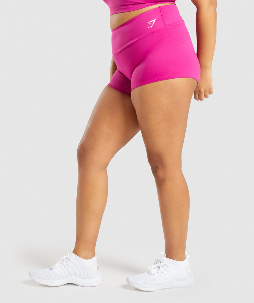 GYMSHARK TRAINING SHORT LENGTH DARK PINK ŠORTAI