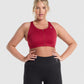 GYMSHARK ZIP UP SPORTS BURGUNDY LIEMENĖLĖ