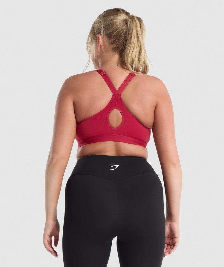 GYMSHARK ZIP UP SPORTS BURGUNDY LIEMENĖLĖ