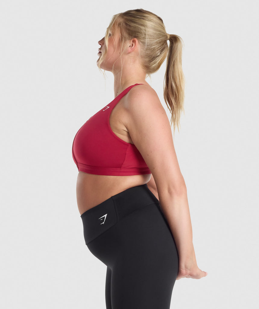 GYMSHARK ZIP UP SPORTS BURGUNDY LIEMENĖLĖ