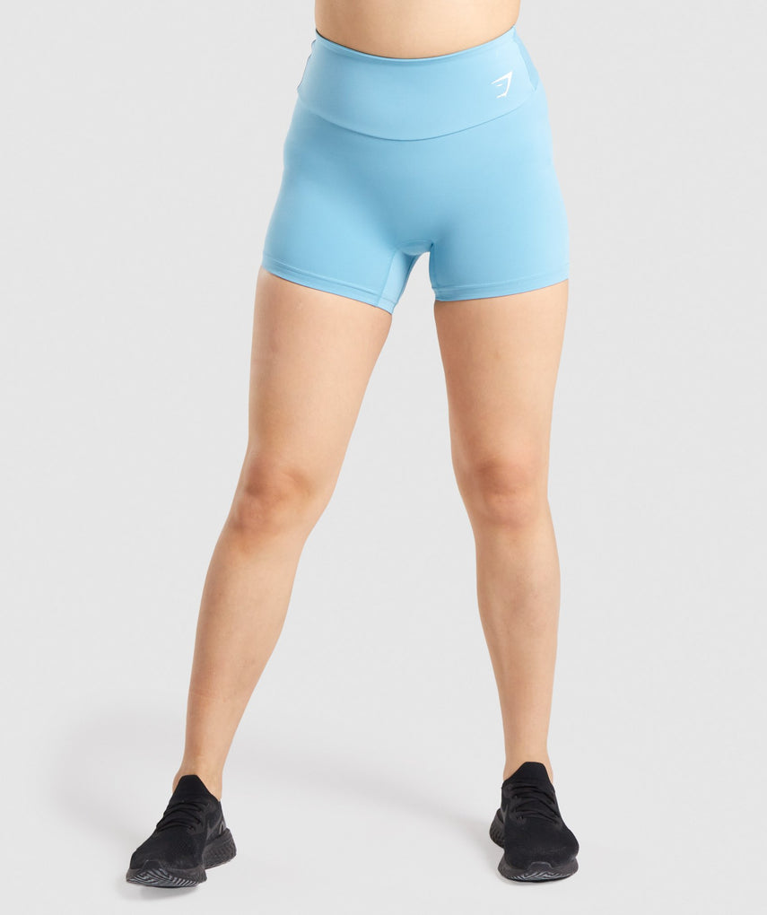 GYMSHARK TRAINING LIGHT BLUE ŠORTAI