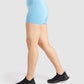 GYMSHARK TRAINING LIGHT BLUE ŠORTAI
