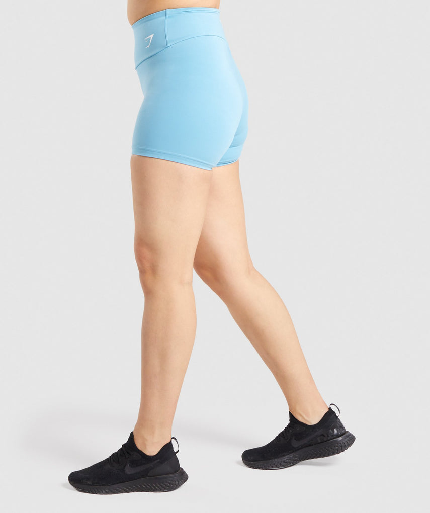 GYMSHARK TRAINING LIGHT BLUE ŠORTAI