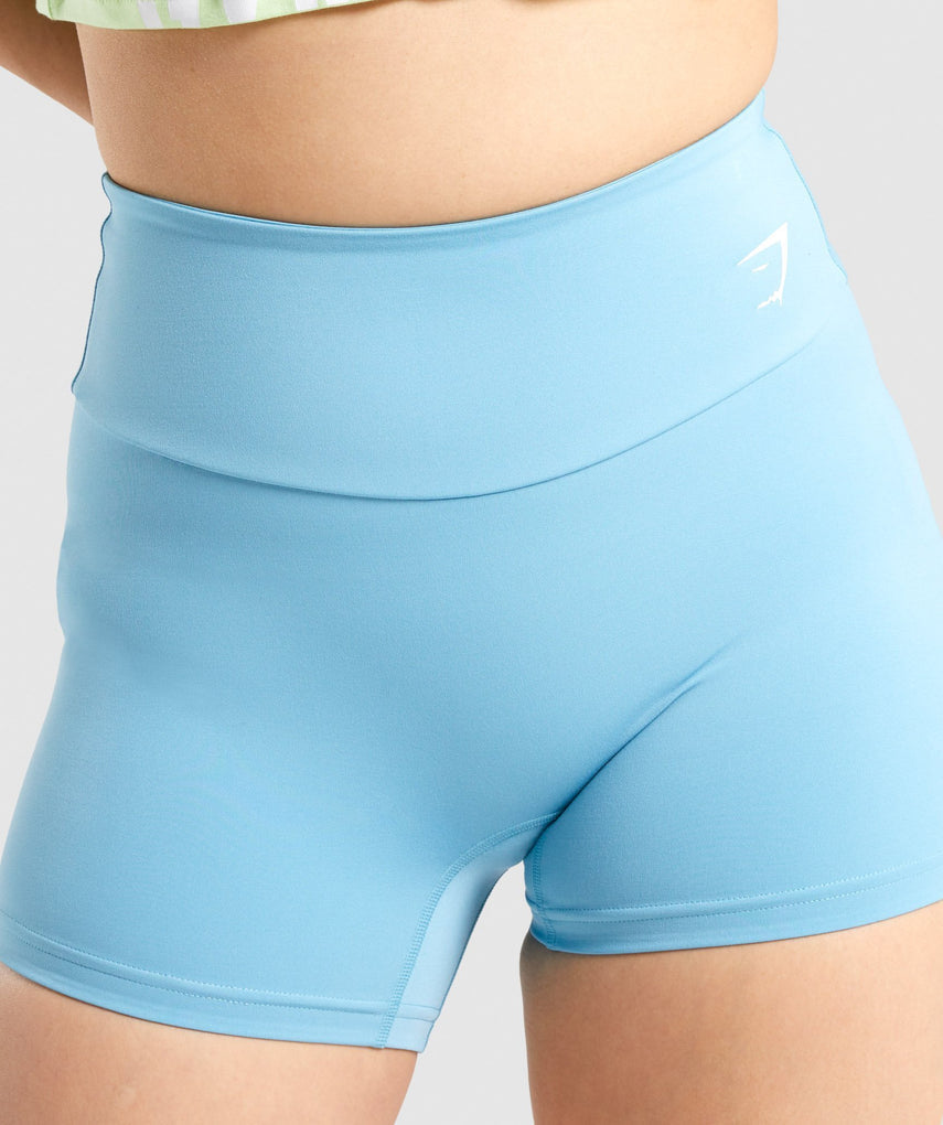 GYMSHARK TRAINING LIGHT BLUE ŠORTAI