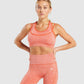 GYMSHARK VITAL BOOST SEAMLESS GRAPEFRUIT/ORANGE LIEMENĖLĖ