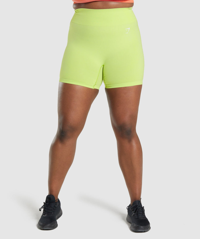 GYMSHARK VITAL SEAMLESS 2.0 LIME GREEN ŠORTAI