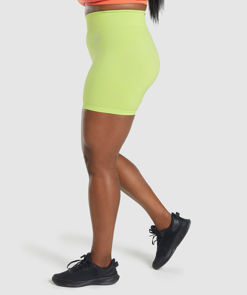 GYMSHARK VITAL SEAMLESS 2.0 LIME GREEN ŠORTAI