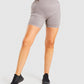 GYMSHARK VITAL SEAMLESS 2.0 LIGHT BROWN ŠORTAI