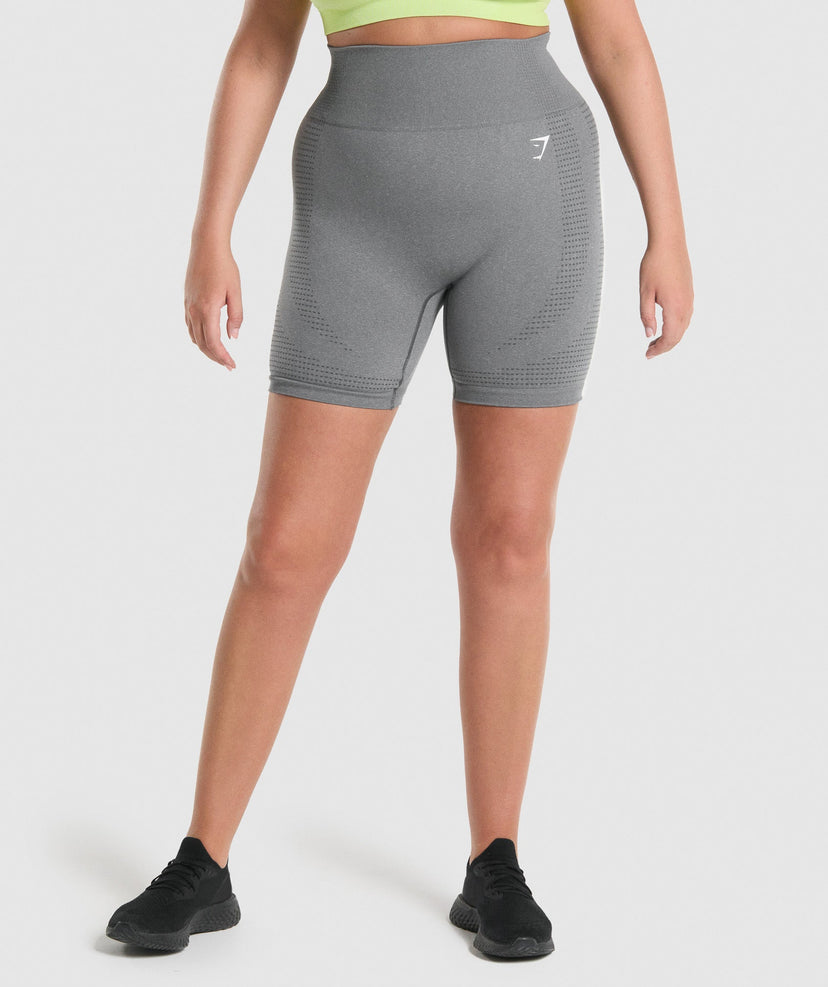 GYMSHARK VITAL SEAMLESS 2.0 DARK GREY ŠORTAI