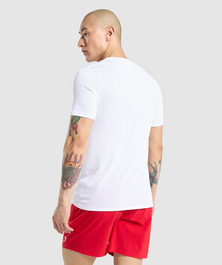 GYMSHARK VITAL WHITE SPORTINĖ PALAIDINĖ