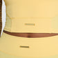 GYMSHARK WHITNEY CROP TANK YELLOW SPORTINĖ PALAIDINĖ