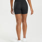 GYMSHARK WHITNEY MESH BLACK ŠORTAI