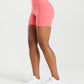 GYMSHARK WHITNEY MESH CORAL PINK ŠORTAI