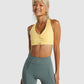 GYMSHARK WHITNEY MESH SPORTS YELLOW TULIP LIEMENĖLĖ
