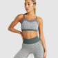 GYMSHARK WTFLEX SEAMLESS STRAPPY SPORTS DARK GREY LIEMENĖLĖ