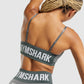 GYMSHARK WTFLEX SEAMLESS STRAPPY SPORTS DARK GREY LIEMENĖLĖ