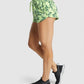 GYMSHARK ANIMAL GRAPHIC LIGHT GREEN & DARK GREEN MIX ŠORTAI