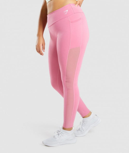 GYMSHARK TRAINING MESH POCKET ORCHID PINK TAMPRĖS