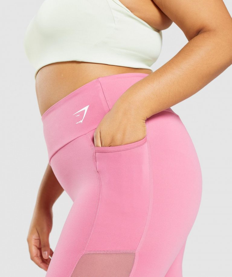 GYMSHARK TRAINING MESH POCKET ORCHID PINK TAMPRĖS