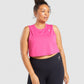GYMSHARK TRAINING CROP TANK HOT PINK SPORTINĖ PALAIDINĖ