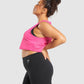 GYMSHARK TRAINING CROP TANK HOT PINK SPORTINĖ PALAIDINĖ