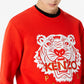 KENZO TIGER SWEATSHIRT 11256 RED WHITE DŽEMPERIS