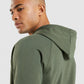 GYMSHARK GSLC HOODIE GREEN DŽEMPERIS