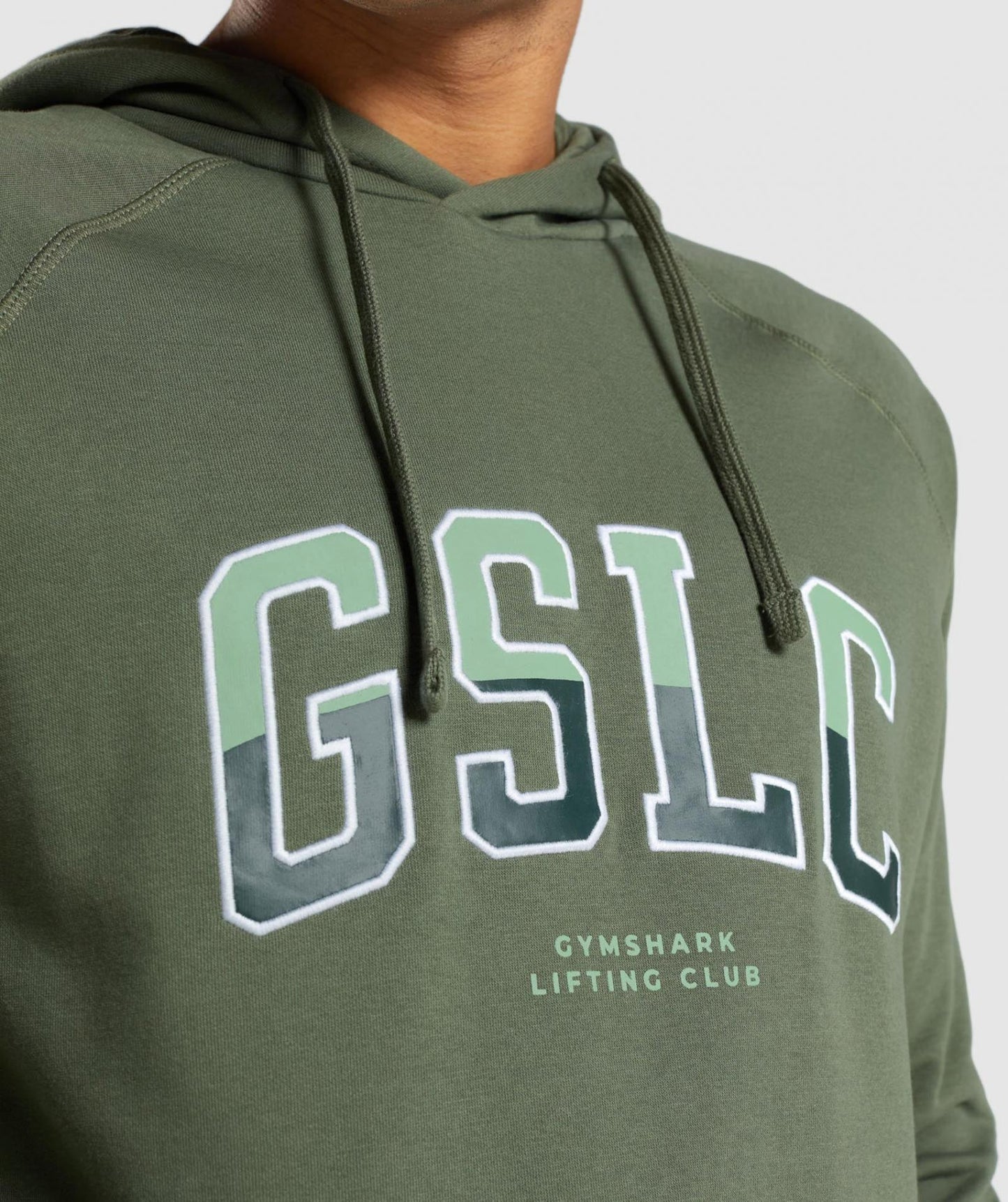 GYMSHARK GSLC HOODIE GREEN DŽEMPERIS