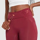 GYMSHARK PULSE MESH LEGGINGS  DARK RED TAMPRĖS