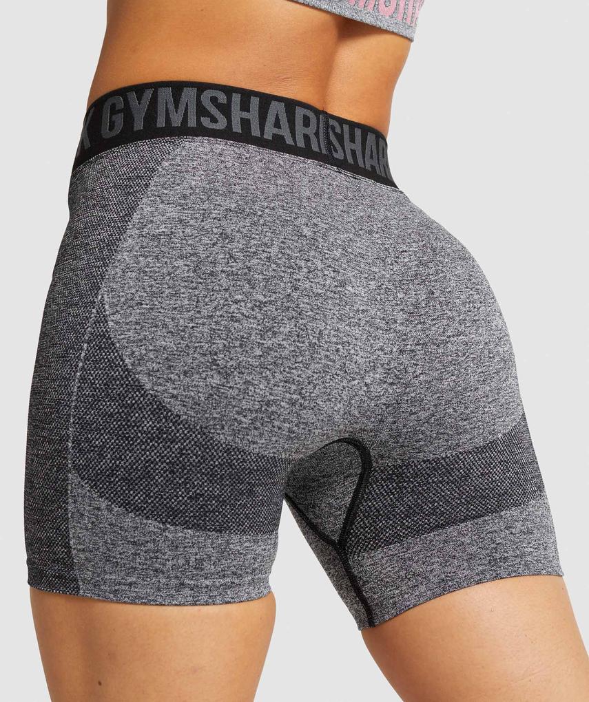 GYMSHARK FLEX DARK GREY/BLACK ŠORTAI