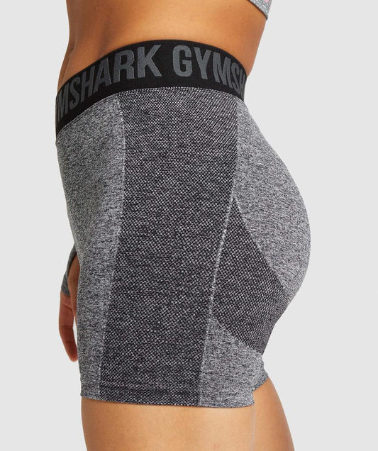 GYMSHARK FLEX DARK GREY/BLACK ŠORTAI