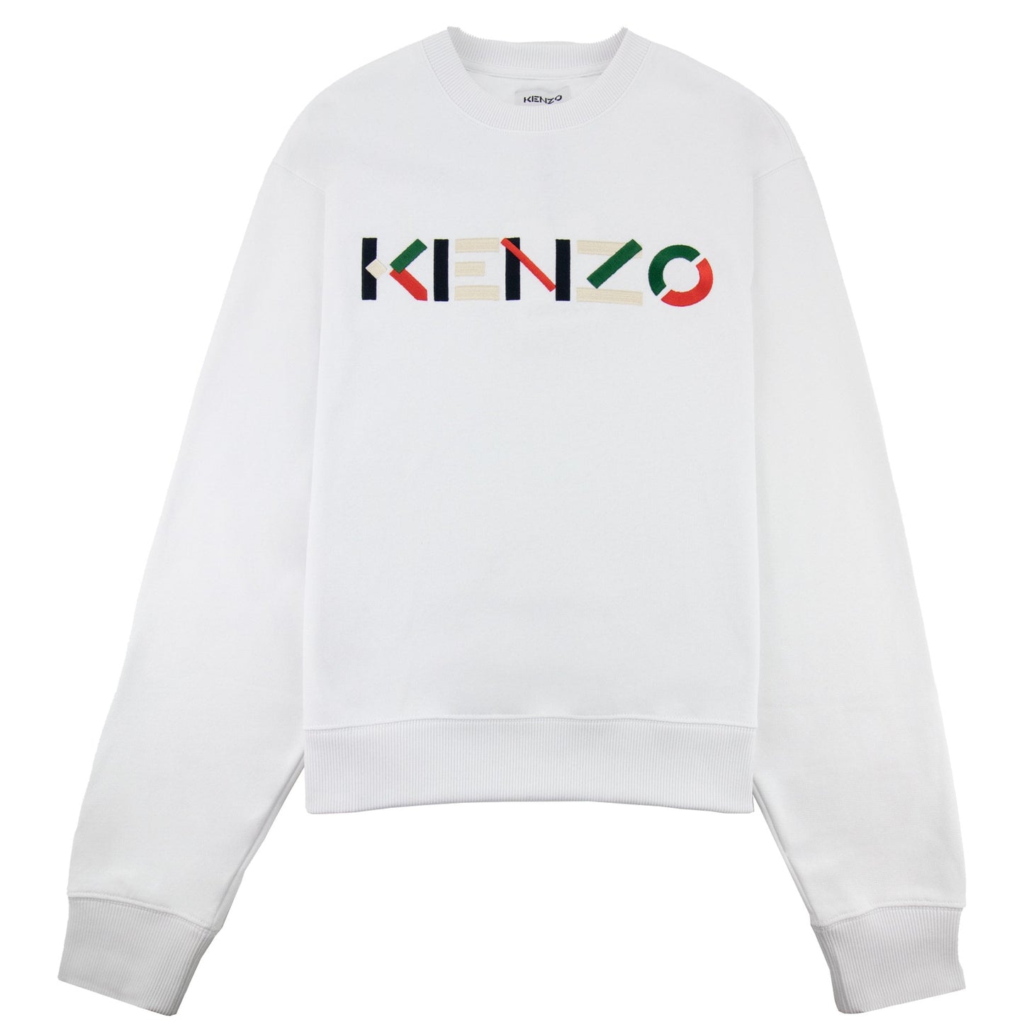 KENZO LOGO SWEATSHIRT MUL 5SW004 01 WHITE DŽEMPERIS