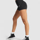 GYMSHARK GS POWER SUPPORT SHORTS BLACK ŠORTAI